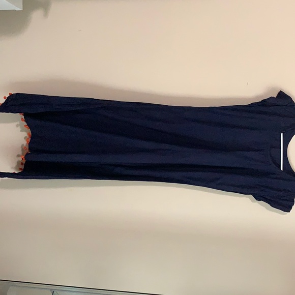 Navy blue plain kurta - Picture 1 of 4